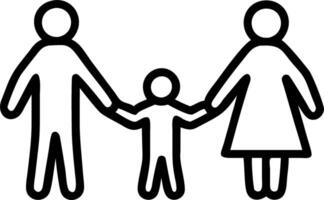 Glossy background of a family holding hands in a park with clear blue sky and copy space above vector
