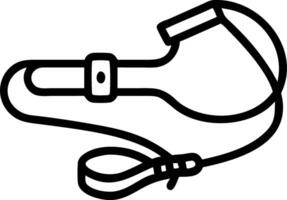 Glossy Background of a Dog Leash and Harness vector