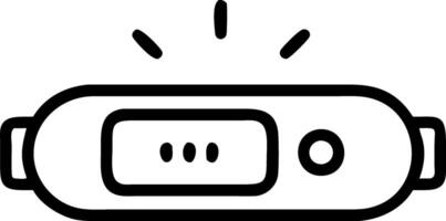 Glossy background of a modern fitness tracker with glowing details space for copy on the left vector