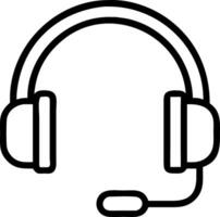 Glossy background of a pair of headphones on a plain desk with copy space vector