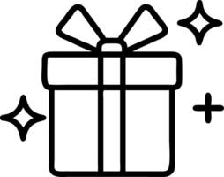 Glossy background of a wrapped present with holographic paper glowing ribbon and copy space at the bottom vector