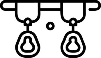 Glossy Background of Pet Leashes Hanging on Hooks vector