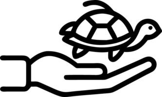 Glossy image of a person caring for their turtle on plain background copy space on the right vector