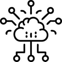 Glossy Podium with AI Neural Network and Growth Icons vector