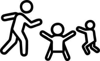 Glossy Playground Family Playing Together vector