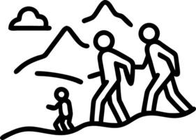 Grandparents dancing with their grandchildren in a backyard with copy space vector