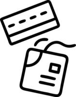 Hovering Credit Card and Financial Report vector