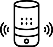 Hovering Smart Speaker with Glowing Automation Controls and Step by step Guide vector