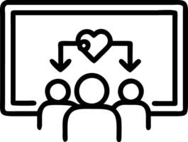 Macro close up of a digital family portrait frame displaying changing photos in a futuristic living room vector