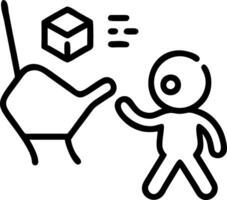 Macro close up of a mother and baby interacting with an augmented reality learning tool vector