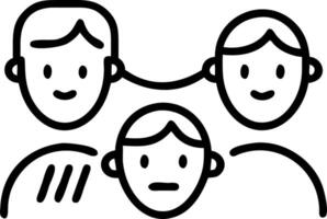 Macro image of a familys faces illuminated by a DNA analysis hologram vector