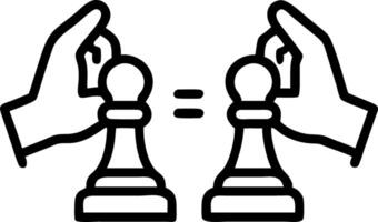 Macro image of parent and child playing a virtual holographic chess game vector