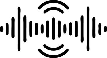 Macro of AI voice command interface vector
