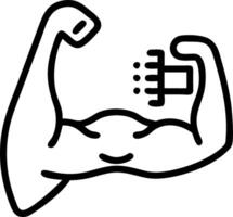 Macro of digital muscle fibers vector