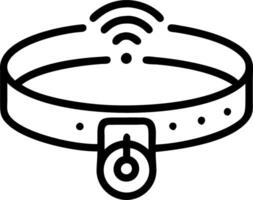 Macro of Pet Collar with GPS Tracker vector