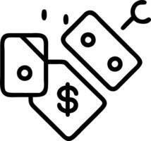 Macro shot of a glowing holographic financial report with currency symbols and discount icons vector