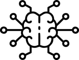 Macro shot of AI powered neural implant with glowing connections vector