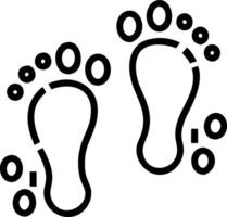 Macro shot of familys holographic footprints merging together vector