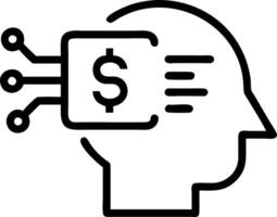 Macro Shot of Futuristic Budgeting with AI Analytics vector