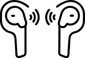 Macro shot of futuristic earbuds in millennial hands soft glow and copy space on the side vector
