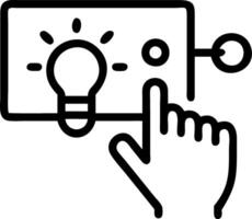 Macro view of a futuristic energy efficient lighting system being adjusted by a teenager and their elderly parent vector