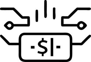 Macro View of Futuristic Business Analytics with Holographic Data vector