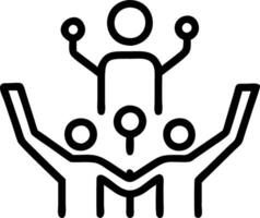 Macro view of family holding a digital family tree with holographic ancestors floating above vector