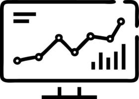 Macro View of Virtual Economy Graph on Futuristic Screen vector