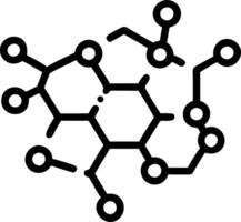Microscopic view of smart materials vector