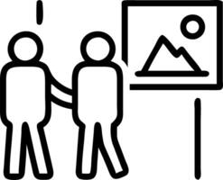 Millennials attending an art gallery opening candid interactions and plenty of copy space on the left vector