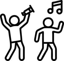 Millennials enjoying a karaoke night candid fun with plenty of copy space for text above vector