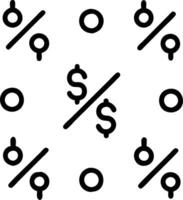 Minimalist seamless tiles with subtle discount and currency motifs vector