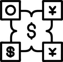 Minimalist tiles with interlocking currency and discount icons vector
