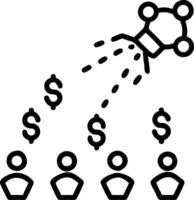 Nano robot cash counter vector