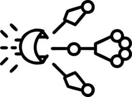 Nanobot swarm in action vector