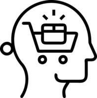 Neuro linked shopping interface vector