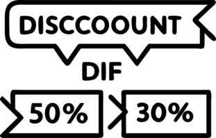 Plain backdrop with neon discount signs in various languages vector