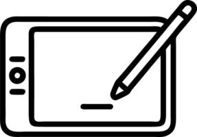 Plain background with tablet and stylus with copy space vector