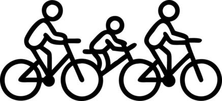 Plain Park Family Bicycle Ride vector