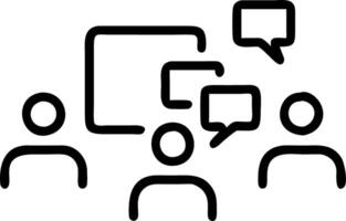 Plain Office Setup with Digital Collaboration Tools and Copy Space vector