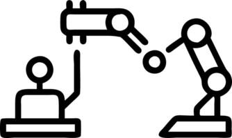 Researchers testing AI in an innovation lab vector