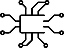 Retail store as a circuit board vector