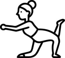 Senior woman practicing yoga with bokeh digital art background and copy space vector