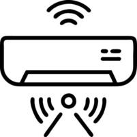 Smart home device with holographic control panel vector