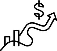 Soft Abstract Financial Success Path vector