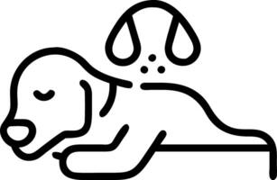 Soft Abstract Dog Spa Day vector