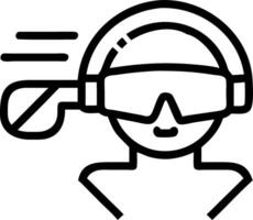 Soft abstract image of a driver experiencing virtual reality while driving vector