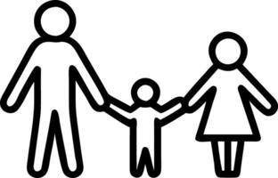 Soft abstract image of a family exploring a city together holding hands vector