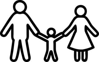 Soft abstract image of a family holding hands while walking in a field vector