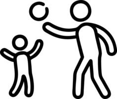 Soft abstract image of a parent and child holding hands in a sunlit field vector